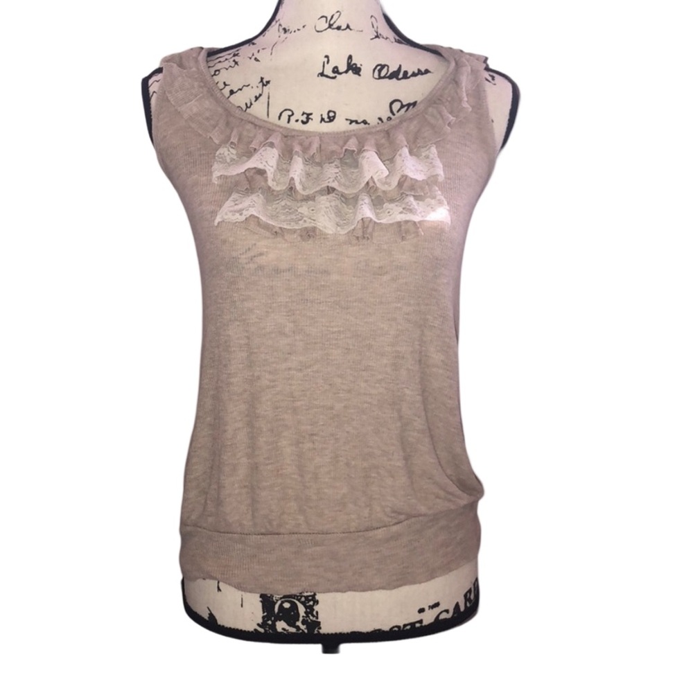 Edge design by Mine Ruffles&Lace Tank Top